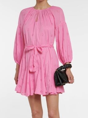 Velvet by Graham and Spencer “Gracie” cotton mini dress in pink women’s size XS